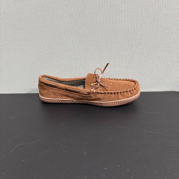 Brown Mens Loafers With Suede Upper & Rubber Sole Size 9-10 By George - Picture 3 of 11